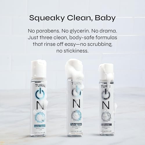 Image of Turn On 3-Pack Essentials - Personal Lubricant Sampler, 1 Fl Oz (Pack of 3)