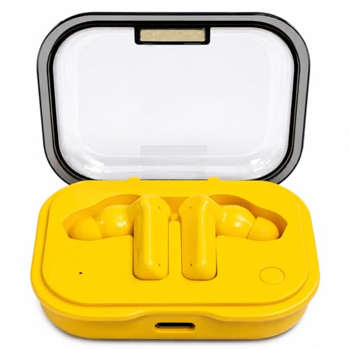Image of Futopia Wireless Nothing Ear Earpods with Charging Case | Bluetooth 5.4 Earbuds, 11mm Drivers, Type-C Fast Charging, HD Sound & 3-4H Playtime (FGTWSNOEAR)-Yellow