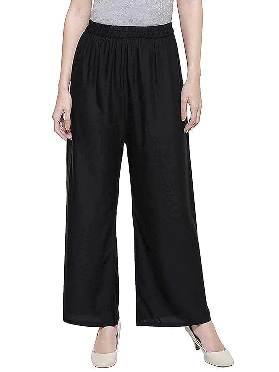ARYANSH Shoppe Rayon Palazzo for Girls | Traditional Ethnic Wear Palazoo for Women Stylish Latest | Relaxed Fit Bottom Wear Casual Palazo for Color, Size XXL,-picture-53