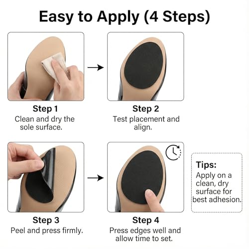 Protectores antideslizantes para suelas de zapatos de tacón, pack de 10 miniatura 4