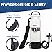 Sprayers Plus YT25E Battery Powered Lawn and Garden Sprayer, 2 Gallon Portable Rechargeable Sprayer with 12V Lithium-ion,Professional Brass Wand and Nozzle,Viton Seals for Lawn Care and Weed Control