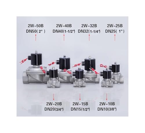 Électrovanne 110VAC acier inoxydable NPT vanne électrique fermée eau