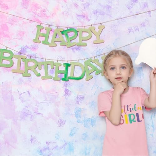 Toddler Girl Birthday Shirt Kids Cotton Short Sleeve Tshirts Birthday Party Theme Summer Tee Tops 2-7T2