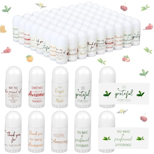 72 Pcs Mini Lip Balm Bulk Employee Gifts, Inspirational Style