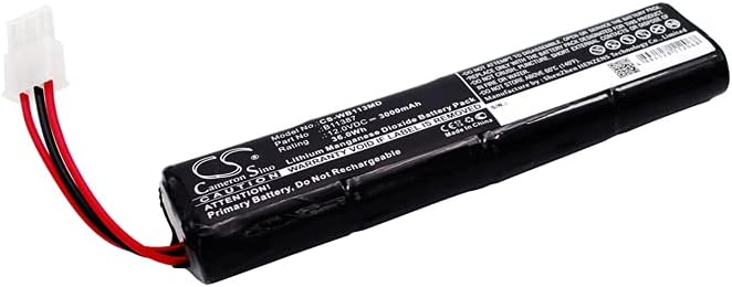 Replacement Battery for Welch-Allyn AED 10, AED 10 Defibrillator, AED 10 Jump Start, Defibrillateur AED10, 12V/3000mA