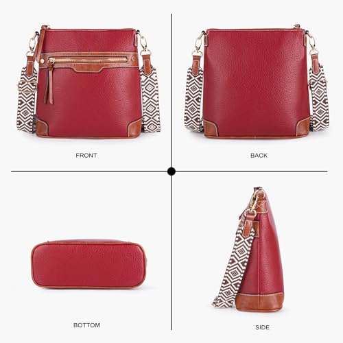 Viva Terry Crossbody Purses for Women Vegan Leather Shoulder Bag Medium Crossbody Bag with Guitar Strap3