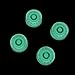 Hatbox Style Electric Guitar Knobs, Light Green/Black Numeral