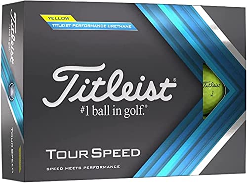 Titleist Tour Speed Yellow Golf Balls (One Dozen)