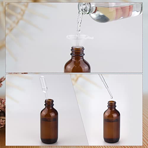 Wedama Mini Spray Bottles 4Oz, Amber Glass Spray Bottles, Empty Small Spray Bottles With Funnel Dropper, Fine Mist For Hair, Travel, Plants, Cleaning Solutions And Skin Care(4 Pack) #TOP3