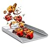 FENNEK Plancha - Plaque de cuisson Teppanyaki - 40 x 30 cm - Sans bord avant - Acier inoxydable de 4,0 mm - Idéale pour les hamburgers, les légumes, le poisson, les steaks, etc. - Passe au