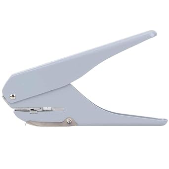 Hole Punch, Loose-Leaf Pages Mushroom Hole Puncher DIY Notebook Binder Punching Machine with Ruler for A4 Paper, 6 Sheets A4 PaperGrey