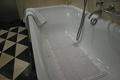 StayPut Anti-Microbial Anti-Slip Bath Mat (43 x 90cm) - White