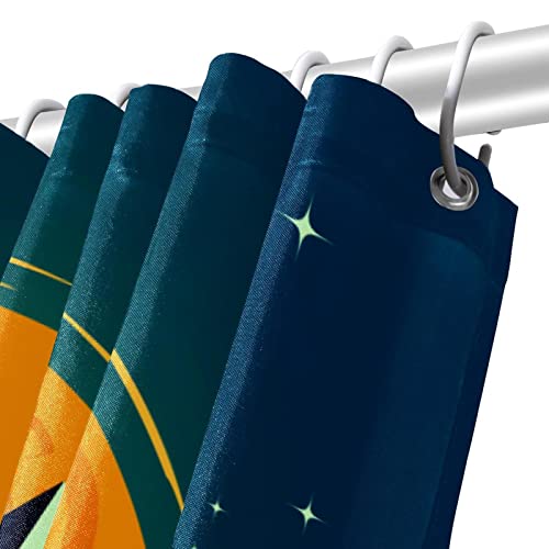 Rideau de douche imperméable pour éviter les éclaboussures motif chat - 6