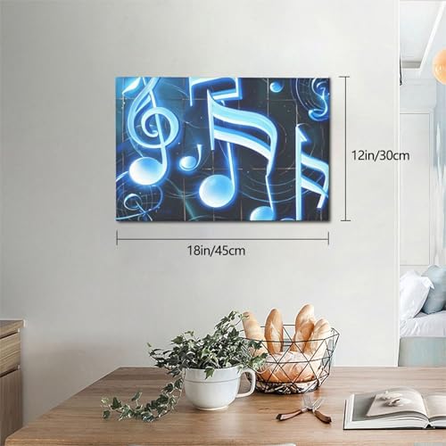 Images à suspendre notes de musique bleues pour rompre la monotonie