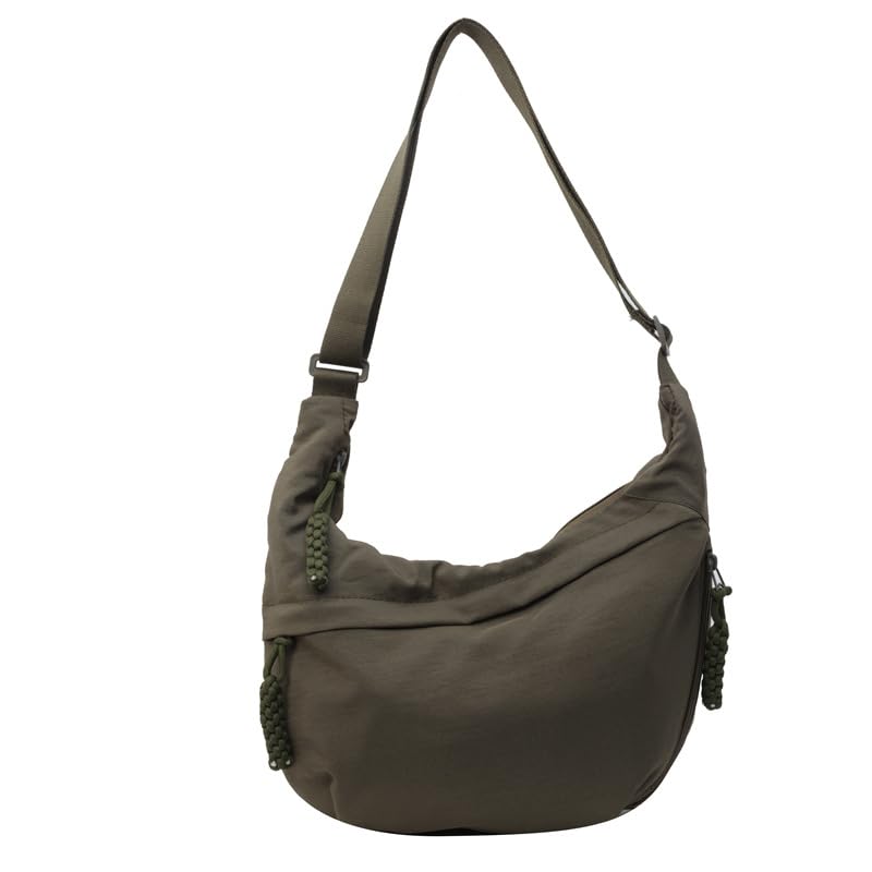 Sac à bandoulière en toile de grande capacité style Ins