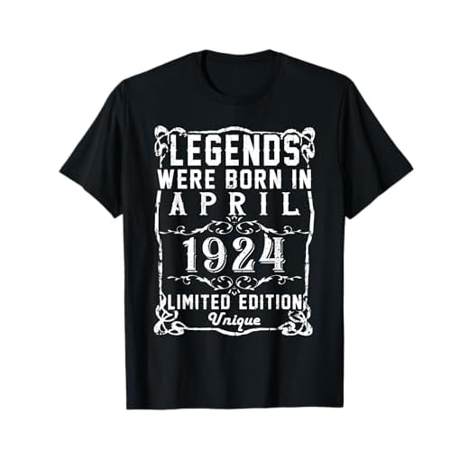 Cumpleaños Abril 1924 Edición Limitada Regalo April Camiseta