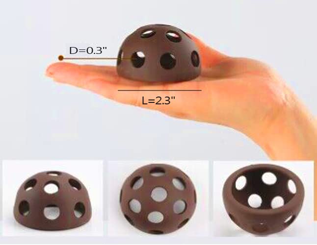 OrgMemory Ceramic Shelters, 4 pcs, Fish Tank Accessories Cave Décor, Small Fish House, Aquarium Hideout, Swim Holes Aquatic - Image 2