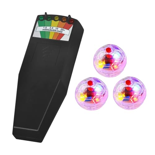 Ghost Hunting Equipment Bundle | EMF Meter Ghost Detector & Light-Up Motion Balls | Full Paranormal Investigation Detector Kit for Ghost Hunting