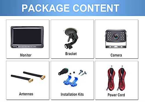Yakry Rv Backup Camera Wireless Hd 1080P Bluetooth Hitch Rear View 7'' Monitor Touch Button System Trailer Camper Truck Infrared Night Vision Waterproof Pigtail Wire Adapter For Furrion Pre-Wired Y22 #TOP7