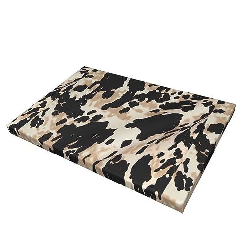 Toile de vache noir et blanc pour déco salon colorée - 2