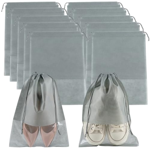 Pochette chaussure voyage lot de 10 sacs de rangement avec cordon pour valise