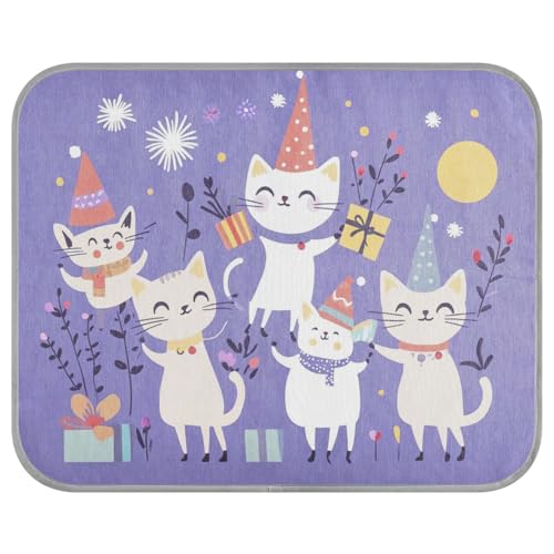 siphylline Burmese Cats Purple Summer pet Cooling mats Self Cooling beds for Outdoor for Puppy Indoor Non-Electric tapete refrescante para mascotas S