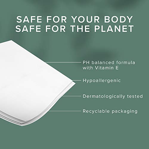 Veeda 100% Natural Cotton Ph Balanced Hypoallergenic Feminine Wipes Safe Cleansing Cloths For Sensitive Skin, 20 Count #TOP2