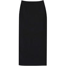 Ylingjun Women's Fleece Lined One Side Split Jersey Pull On Pencil Long Skirt