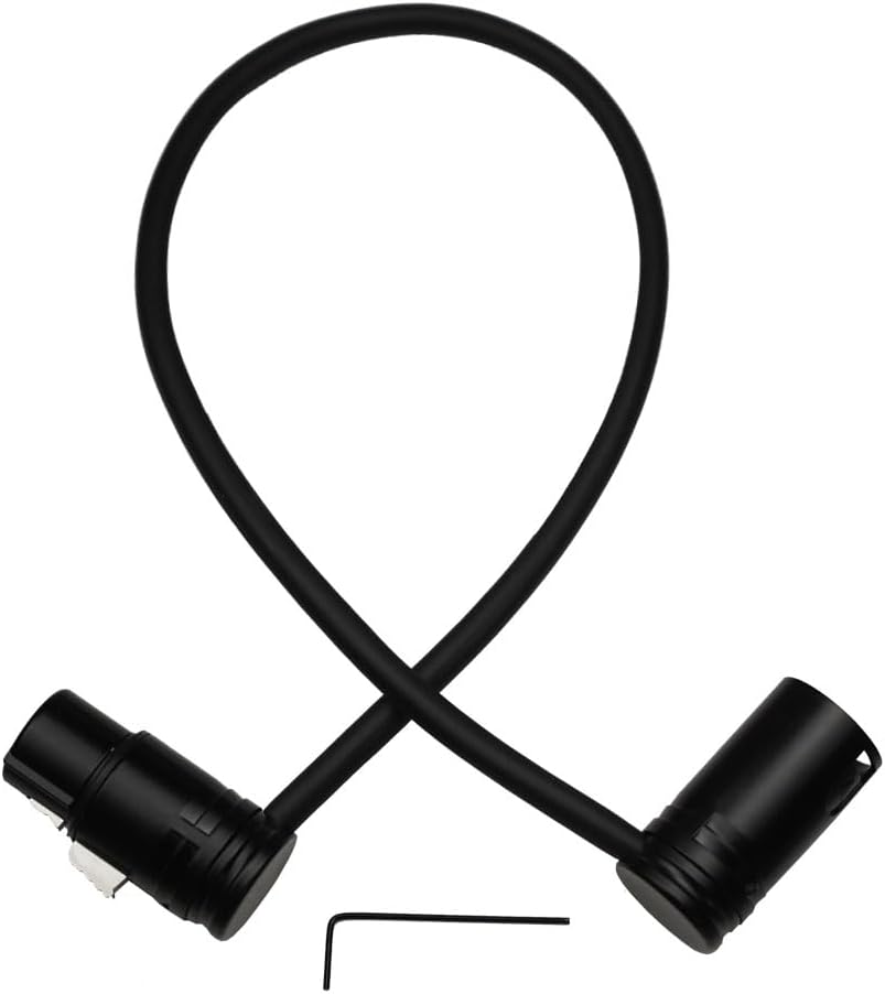 1.3FT XLR Male to XLR Female Mic Cable - Adjustable Angle, Low Profile, 3 Pin Balanced Shielded Mic Cord