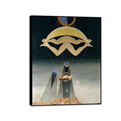 Peinture décoration Max Ernst Les hommes n’en sauront rien affiche surréaliste encadrée