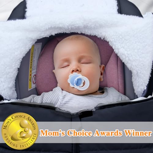 Tsayawa Q332 Mom'S Choice Awards Winner-Tsayawa Winter Baby Infant Car Seat Cover-Keep Babies Warm Carseat Bunting Bag/Blanket thumb #1