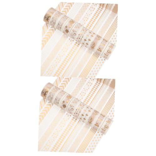 Rubans washi dorés pour personnaliser vos carnets sans abîmer les pages