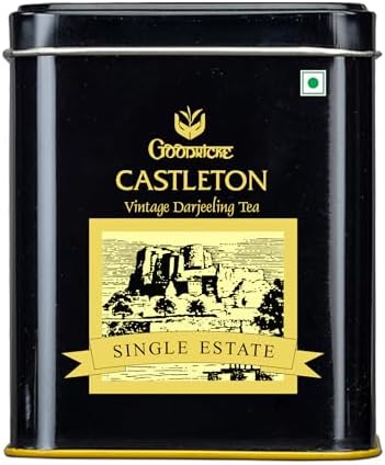 Goodricke Castleton Vintage Darjeeling Tea - Single Estate Whole Leaf Loose Black Tea - Muscatel Notes - 100g