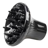 HAMKU Universal Haar Diffusor Anpassungsfähig für Schlag Trockner mit Düse für lockiges oder welliges Haar Styling, Trocken und Gain Maximales Volumen ohne Frizz, diffusor föhn, Schwarz