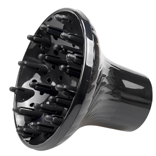 HAMKU diffusore curly - adatto a tutti i capelli, diffusore curly, diffusore curly, nero
