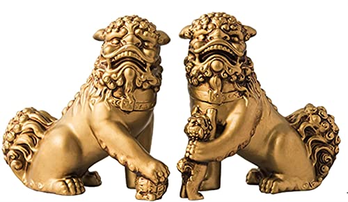 Sculpture de richesse lion Feng Shui décoration maison pour attirer la chance