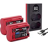 Baxxtar PRO 2X Ersatz für Akku Fuji Fujifilm NP-W235 (echte 2250mAh) mit Infochip - Mini 18882 USB Dual LCD Ladegerät - für X-T4