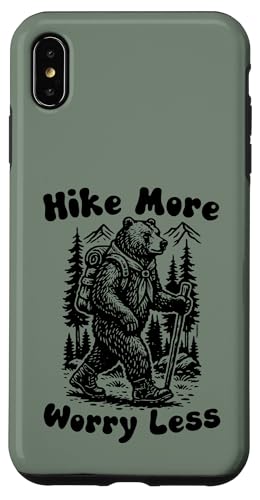 Hike More Worry Less Funny Cub Scouts BSA Hiking Bear �X�}�z�P�[�X iPhone XS Max �p