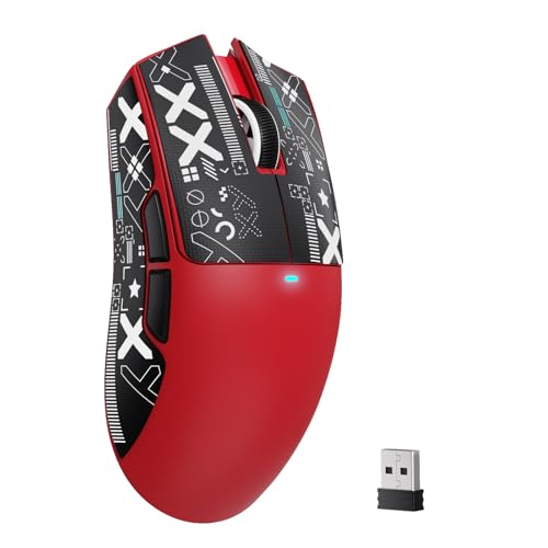 ATTACK SHARK X11SE Rote Gaming-Maus kabellos