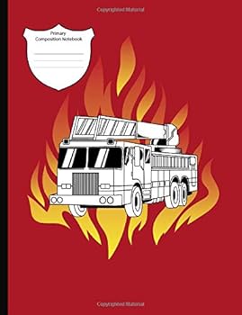 Paperback Primary Composition Notebook: Primary Composition Journal Boys Firetruck,Fire Department Draw and Write Notebook Grades K-2: Primary Composition, ... Drawing Space, Kids, Boys Back to school Gift Book
