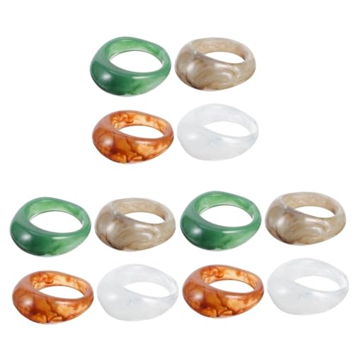 Anillos de resina chic para hombre de estilo vintage fashion