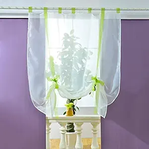 Ubersweet Black, S 1ps Elegant And able Window Screening Gauze Hanging Light Transmission Rod Packet For Home Bedroom Decoration