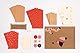 folia 9382 - Adventskalender-Set Sausage Dog, 54-teiliges DIY Bastel-Set zur Gestaltung eines individuellen Adventskalenders für Hunde-Liebhaber