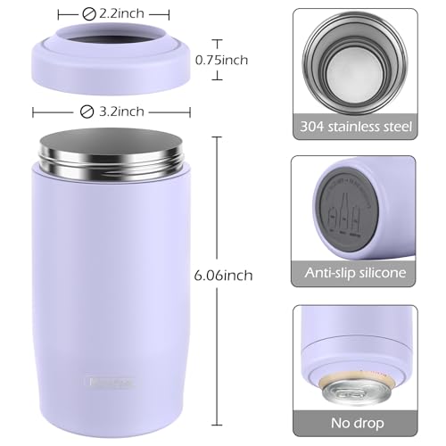 Image of Morefeel 4-in-1 Insulated Can Cooler for 12 oz Cans & Bottles