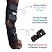 Labra Dog Rear Leg Hock Joint Compression Wrap - Supportive Brace for Weak Back Legs, ACL Tear, and Joint Discomfort - Adjustable Hind Leg Support for Senior Dogs - Large