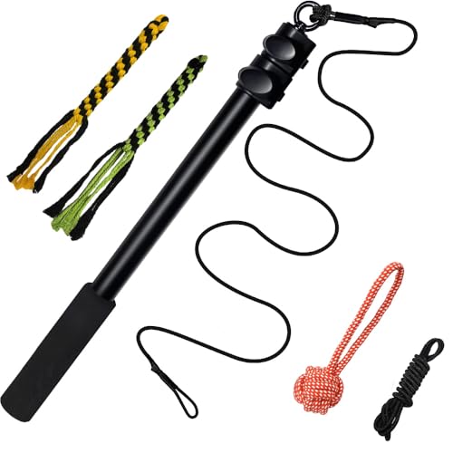SGZIOO Reizangel Hunde, 102cm Ausziehbar Teleskopstange mit Ersatzseil, Profi Reizangel für Große und kleine Hunde, Aktives Hundespielzeug, Geeignet für Drinnen und Draußen