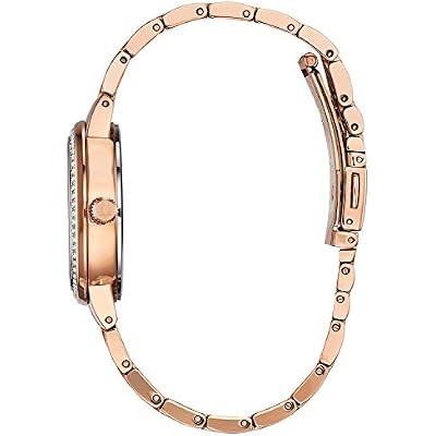 Bulova Ladies' Crystal Phantom 3-Hand Quartz Watch, Faceted Mineral Glass Dial