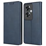 【Hamany】oppo reno 11a ケース 手帳型 オッポ ネノ11 A ケース カード収納 スマホケース oppo reno 11a 耐衝撃 耐久性 耐摩擦 横置きスタンド機能 マグネット式 レザー カバー -ヴィンテージブルー