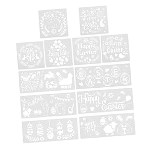 Exceart L2950D033N Ostern Schablonen Set 12 Stück