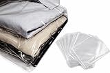 HOME PRO Buste Plastica per Maglioni Maglia Camicie T-Shirt Indumenti Trasparente Protezione Antipolvere Riutilizzabile 35x50 cm Nylon PLT 50Pezzi